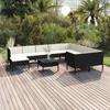 Day and Night - Day and Night Garden Furniture Set 11 Pieces and Black Synthetic Rattan Cushions