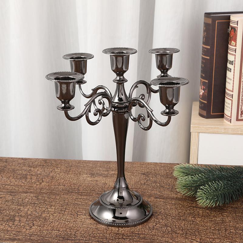 Candle Holders Luxury Vintage Metal Candle Holder Candlestick Candle Holder for Weeding Party Dinning Decoration