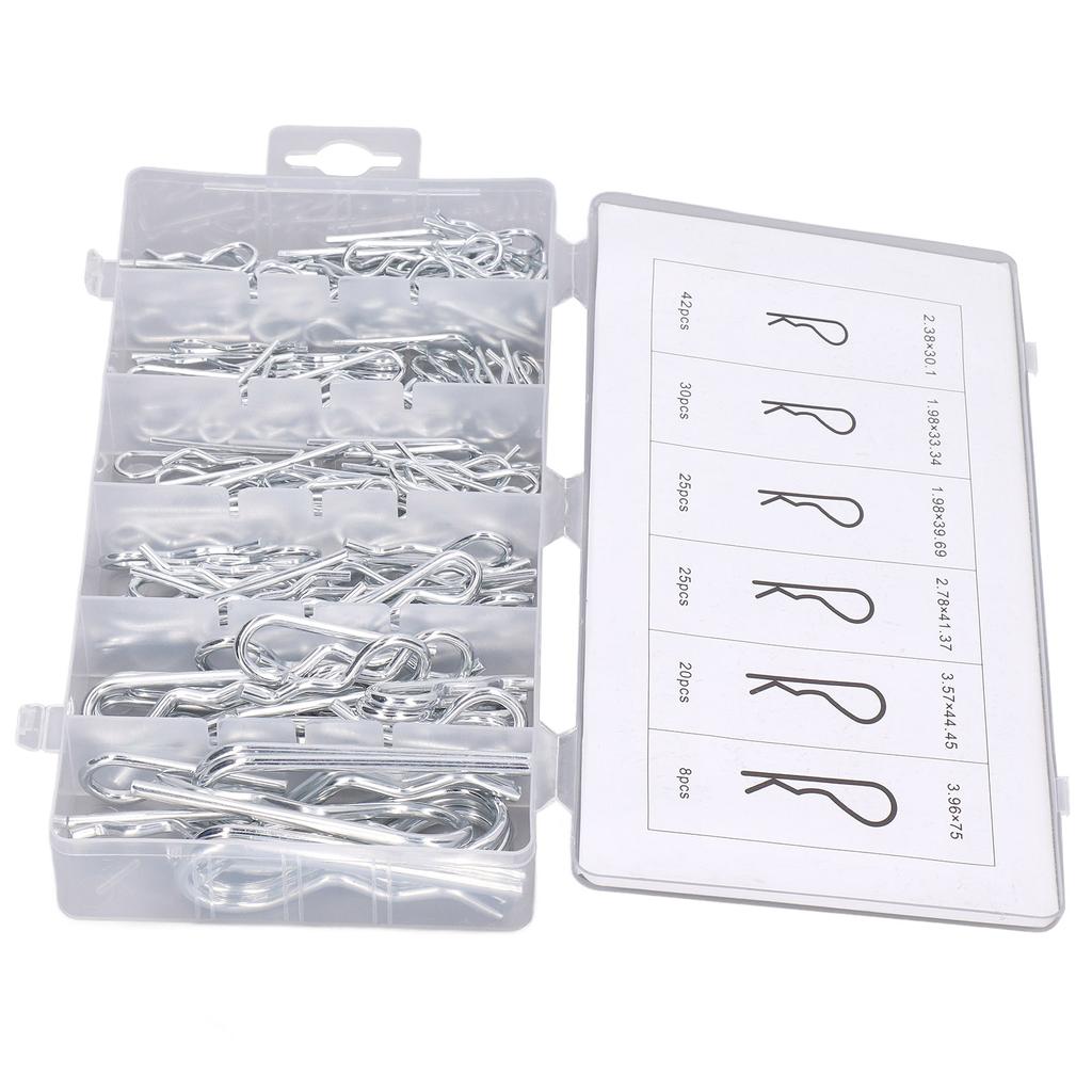 150 шт. набор пружинных шплинтов из оцинкованной стали R-образные штифты сцепного устройства прицепа крепеж