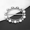 Luxury Brooches Crystal Shirt T-shirt Fixed Holder Jewelry Accessories Ring Clip  for T-Shirt Party