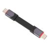Кабель USB 4.0 40 Гбит/с для передачи данных PD 60 Вт, короткий кабель для быстрой зарядки типа C для Thunderbolt 3