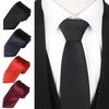 Solid Color Business Tie Formal Faux Silk Pointed Style Men Neckwear Business Trips Formal Event Necktie