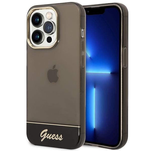 Etui do iPhone 14 Pro Guess Hardcase Translucent Czarny