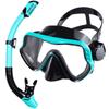 Scuba Diving Mask Snorkel Set For Adults Tempered Glass Professional Panoramic Snorkeling Gear Swimming Training Snorkel Kit