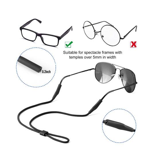 Adjustable Glasses Strap Anti-Slip Eyeglass Holder Rope No Tail Sunglasses