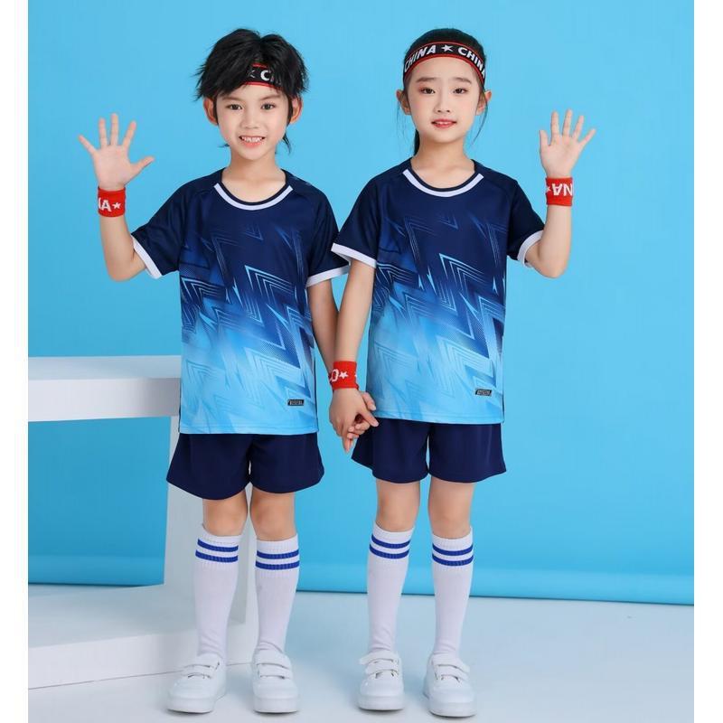 Kids Quick-Dry Sports Jerseys Badminton Table Tennis Volleyball Training