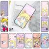 JW88 Sailor Moon Black Soft Case for iPhone 16 15 Plus 14 13 Pro 8 SE XR XS Max P30 Nova 5T Y5P Y6 Y7 Y8P Y9 Realme C30 C33 C31 VIVO Y36 V27