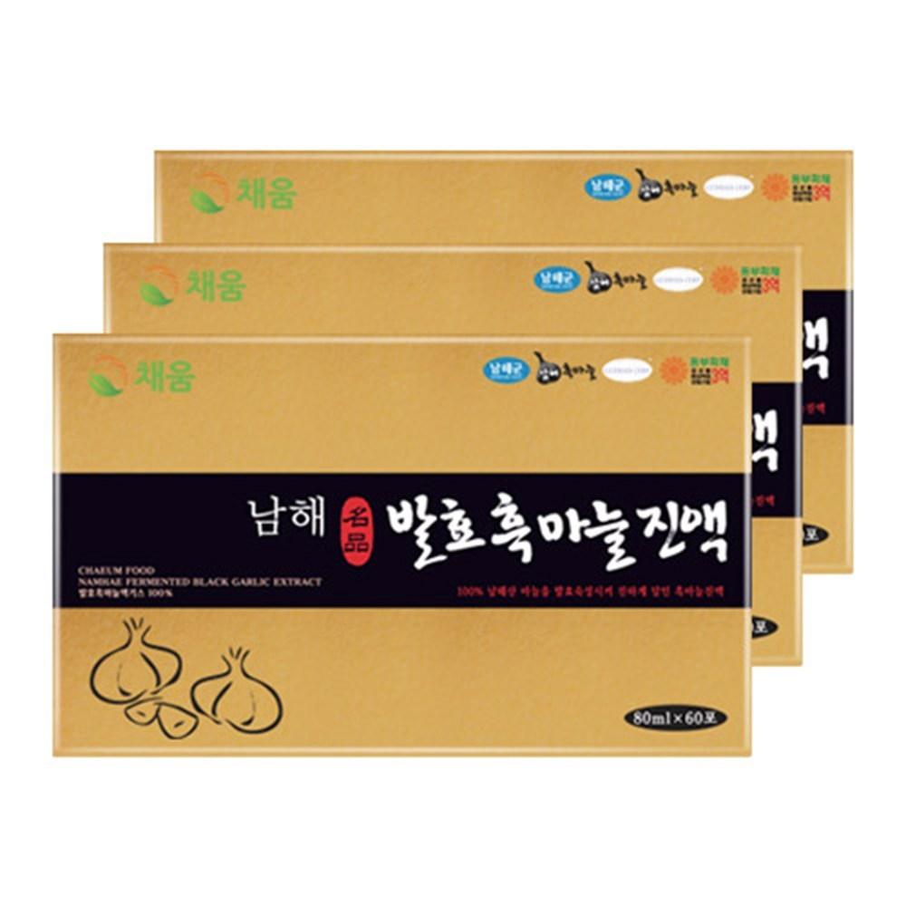 Chaeumwell Namhae Fermented Black Garlic Extract Black Garlic Juice 80ml 180 pcs