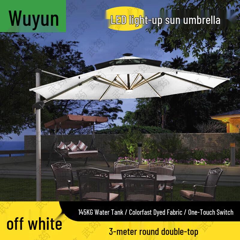 Wujun Outdoor LED Patio Umbrella