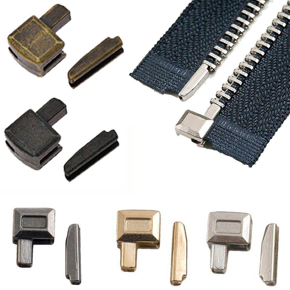 Silvery Garment Accessories Size 5 Sewing Zipper DIY Clothes Zipper Repair Zipper Stopper Open End