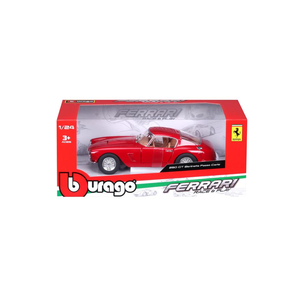 Bburago 1/24 Ferrari Berlinetta Passo Corto Red / Diecast Model Car, Ready-to-Display 18-26025