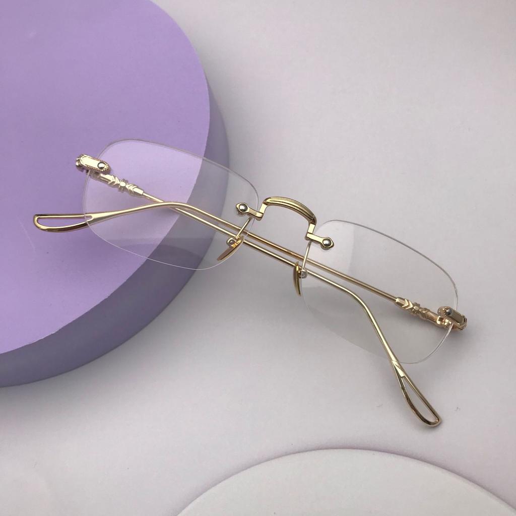 Модные очки для чтения, сверхлегкие деловые очки без оправы, ретро-очки с металлической оправой, мужские очки с защитой от синего света