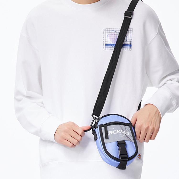 Dickies Adjustable Shoulder Strap Zipper Closure Crossbody Bag Unisex bags Light-Purple DK011078D05