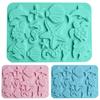 Cake Mold Heat Resistant Not Sticky Marine Life Theme DIY Baking Silicone Seahorse Ice Cream Jelly Mold Pastry Tool