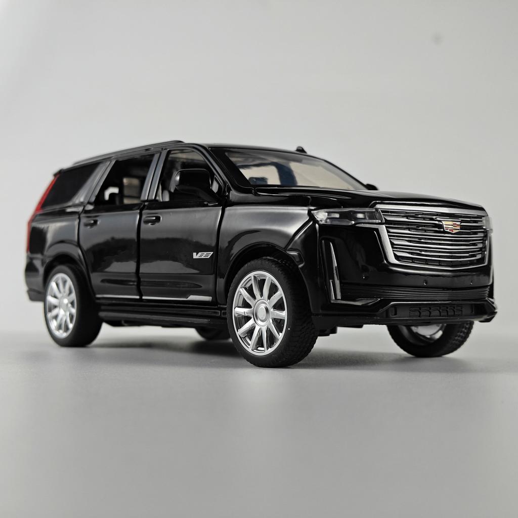 AABHU1 Diecast 1:32 Cadillac Escalade SUV Alloy Model Sound And Light Pull Back Toy Accessories For The Car Birthday Present For Boys
