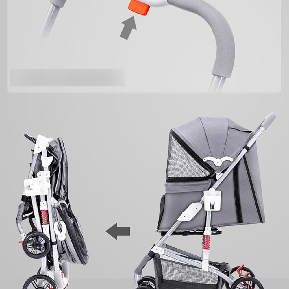 Тележка для домашних животных Наружная тележка для собак Съемная тележка для домашних животных Портативная уличная тележка для домашних животных