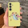 Cow And Chicken Cartoon Phone Case For Samsung S25 Edge S24 S23 S22 S21 S20 Ultra Plus Fe Galaxy A54 A53 A34 A25 A16 Silicon Cov