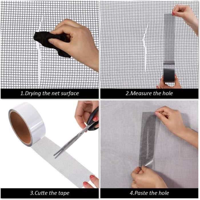 Ремонт окон и москитных сеток, москитная лента для окон, тканевая сетчатая лента из стекловолокна с