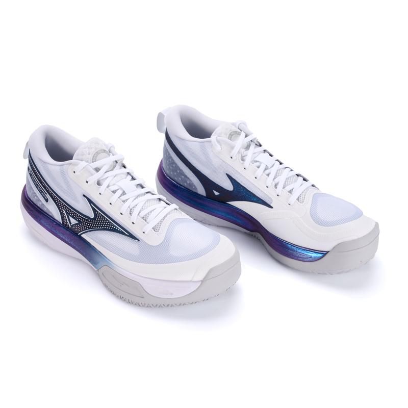 Mizuno Neo Jump Профессиональные тренировочные Ударопоглощающие Прочные Нескользящие Низкие Волейбольные Кроссовки Унисекс Серебристо-белый V1GA259951