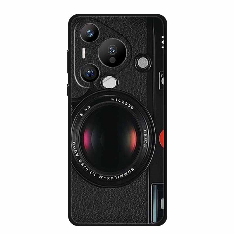 Чехол для телефона Huawei Pura 70 Pro Модный Черный Силиконовый Мягкий Задний Чехол-Крышка Для Huawei Pura 70 Pro Чехол 70Pro Pura70 Pro Корпус