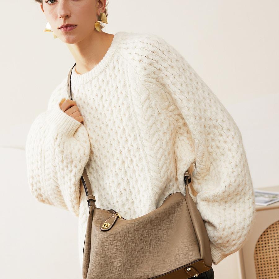 Новая высококачественная женская сумка из натуральной кожи, сумка через плечо, женская модная сумка под мышками, большая женская сумка