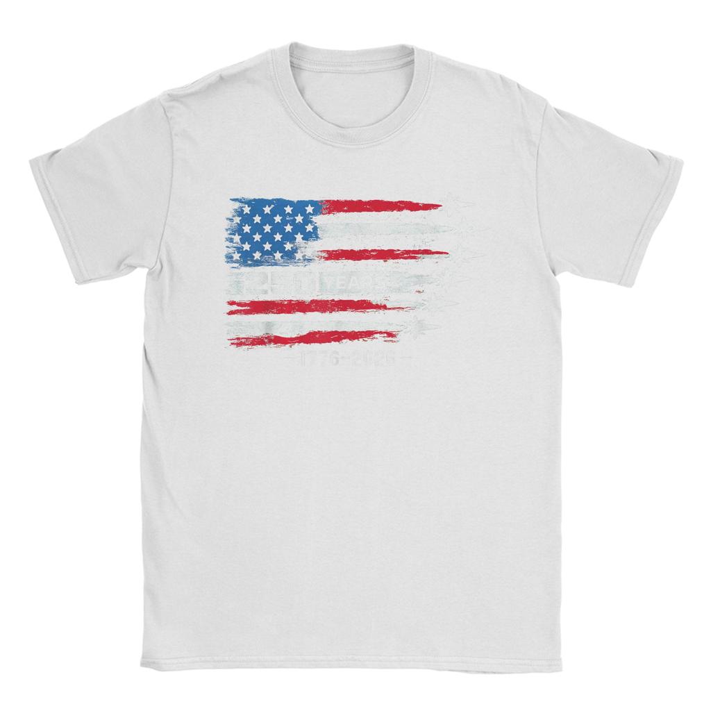 250 Years American 1776 2026 250th USA T Shirt Summer  TShirts For Unisex Harajuku Print Tshirt Short Sleeve Clothes