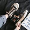 Spring Summer Fashion Bear Women Canvas Shoes High-top Canvas Shoes Lace Up Casual Sneakers Female Off White Shoes Sneakers
