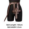 PU Leather Medieval Waist Belt Not with Book Book Pouch Set  Waist Accessories