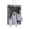Animated Halloween Decoration Hanging Skull/Ghost/Pumpkin Man Prisoner with Light-up Eyes And Spooky Sounds for Home Porch Party Haunted House Decor