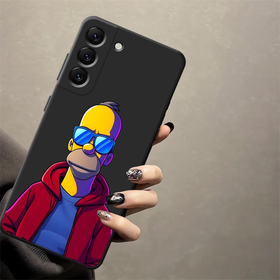 Fun S-simpsons Case for Samsung Galaxy A73 A51 A22 A32 A23 A53 A35 A26 A72 A55 A41 A25 A71 A52 A36 A24 Phone Cover