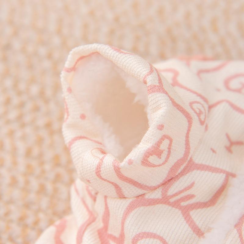 Cat clothes winter velvet straps warm quadrupeds pet clothes pink cute kitten kitten winter clothes