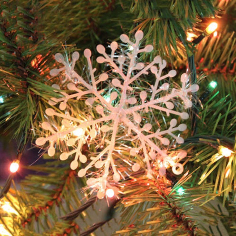 Gift Wedding Supplies White Hanging Ornaments Xmas Decor Snowflake Decoration Christmas Tree