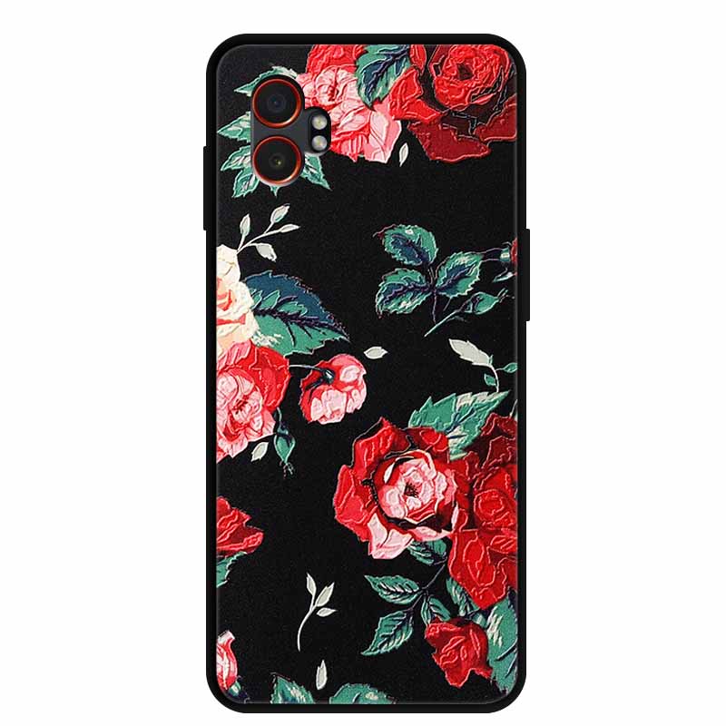 For Samsung XCover7 Pro 3D Case Soft TPUSilicone Bumper Protector Relief Flower Emboss Phone Cover Funda Galaxy XCover 7 Pro