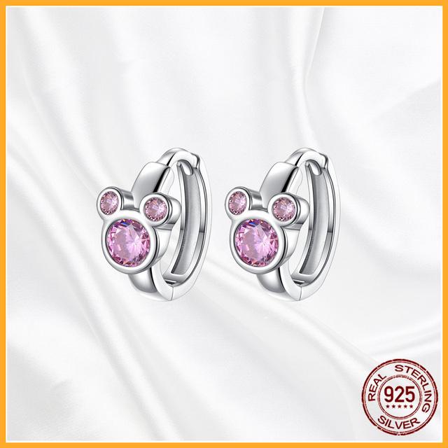 Аутентичные серьги-гвоздики из стерлингового серебра 925 пробы Plata De Ley, модные серьги-гвоздики для женщин, оригинальные сверкающие Pav Day, специальный подарок