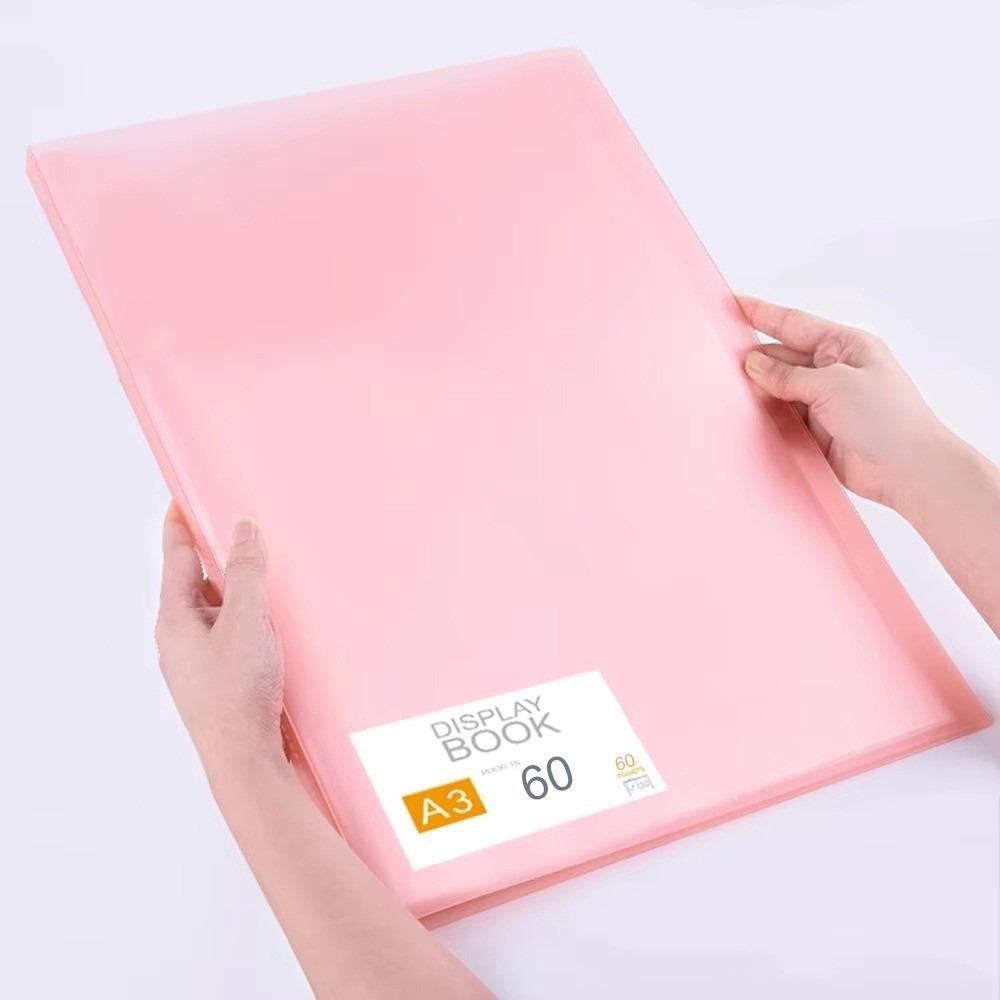 Transparent Diamond Painting Album Book Cover A3/8K Storage File Folder  Large Folder Stationer