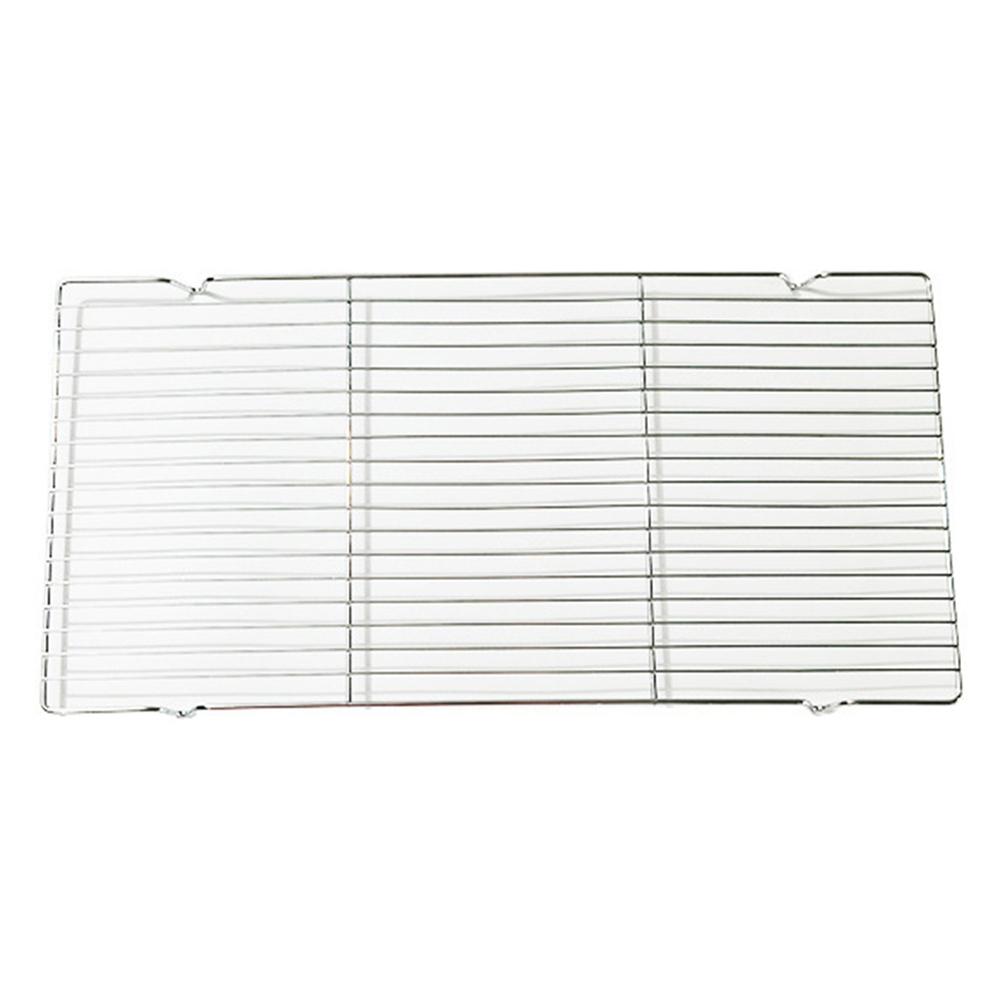 Stainless Steel Mat Net Grid Shape Rectangle Grill Grilling Mesh Net BBQ Tools Grill Mesh Net 30*20.5*1.5cm/41*20.5*1.5cm Parts