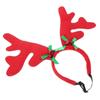 Pet Christmas Deer Horn Headband for 2Pcs Adjustable Cat and Dog