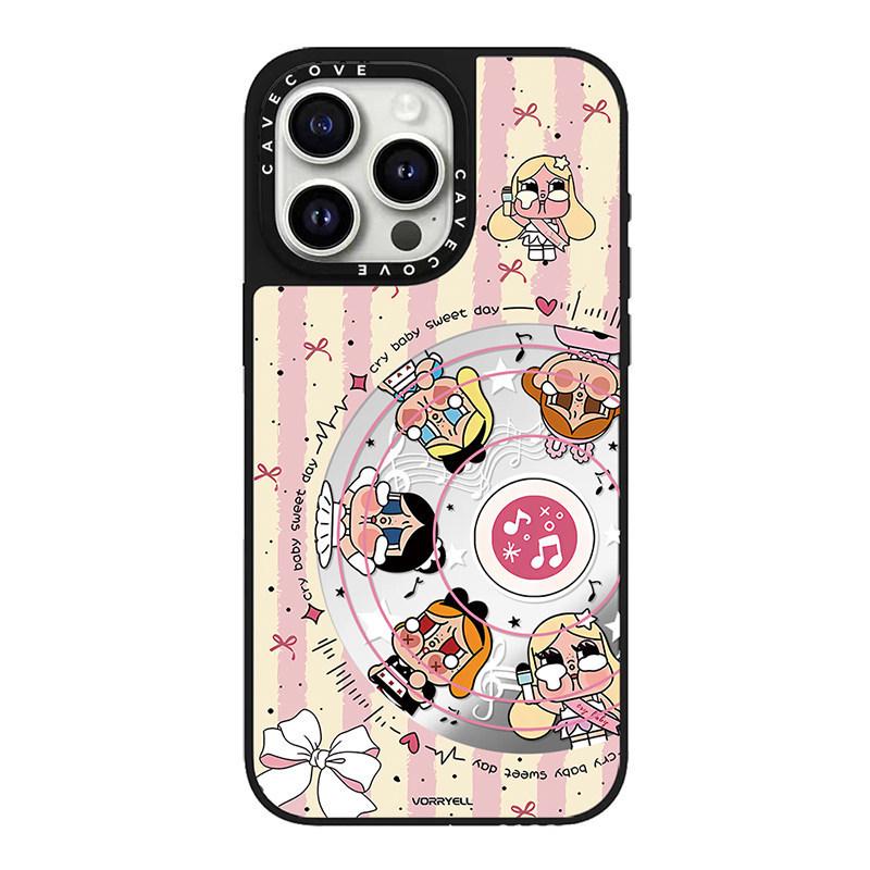 Crying Baby Wave MagSafe Case for Apple 16 Pro Max, 15 Pro, 14 - Trendy & Cute