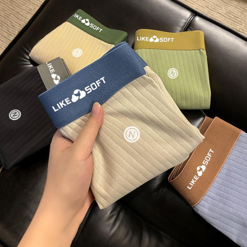 Men's Striped Boxer Shorts Underwear Sexy Underpants Man Homme U Convex Shorts Lingerie Boxershorts Panties