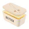 1pc New Butter Container Box with Knife Simple Restaurant Sealed Storage Box Cheese Box Butter Slicer Butter Dish Home Tableware