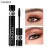 Quick Dry Makeup Mascara Collagen Extended Long Curl Waterproof Eyelashes Black Fiber Mascara Cosmetics