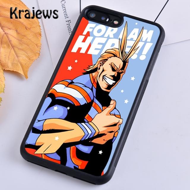Krajews Boku no Hero Academia All Might Мягкий чехол для телефона для iPhone 14 5 6s 7 8 plus XR XS 11 12 13 pro max Samsung S21 S22ultra