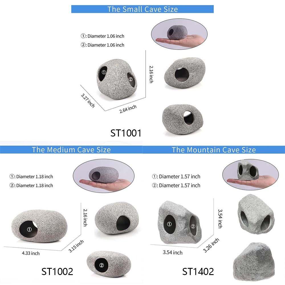 Укрытие для аквариума Украшение для аквариума Пещера для аквариума Камень для укрытия Декорация для аквариума Скальный домик