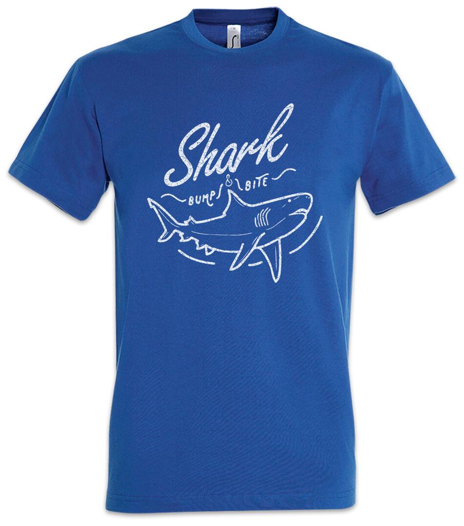 Shark Bump & Bite T-Shirt Diver Diving Surfer Surfing Beach Sea Swimmer