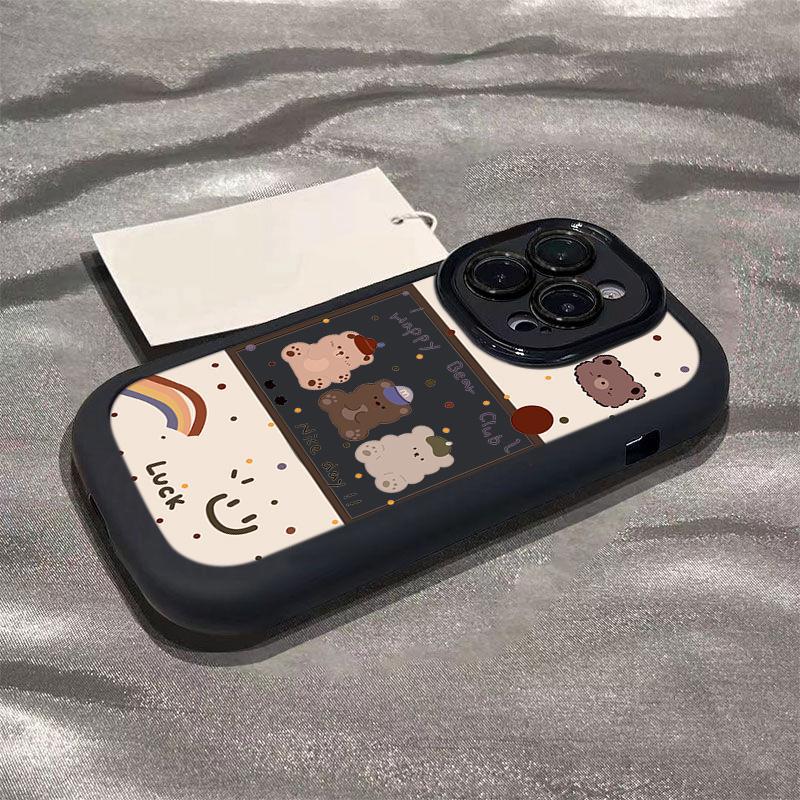 Фоторамка Медведь для Чехла Телефона Apple 17/15 PROMAX для iPhone 14/13 Новый Мультяшный Милый
