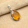 Honey Topaz Gemstone Handmade 925 Solid Sterling Silver Jewelry Lovely Pendant For Her