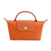 New Le Pliage Green Recycled Canvas With Leather Trim Canvas Bag, Dumpling Bag, Handbag Regular Women's Orange 34175919P69