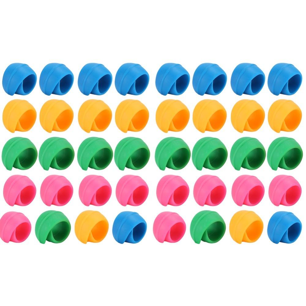 40pcs Silicone Spool Huggers Colorful Bobbins Clips Thread Spool Savers Prevent Unwinding