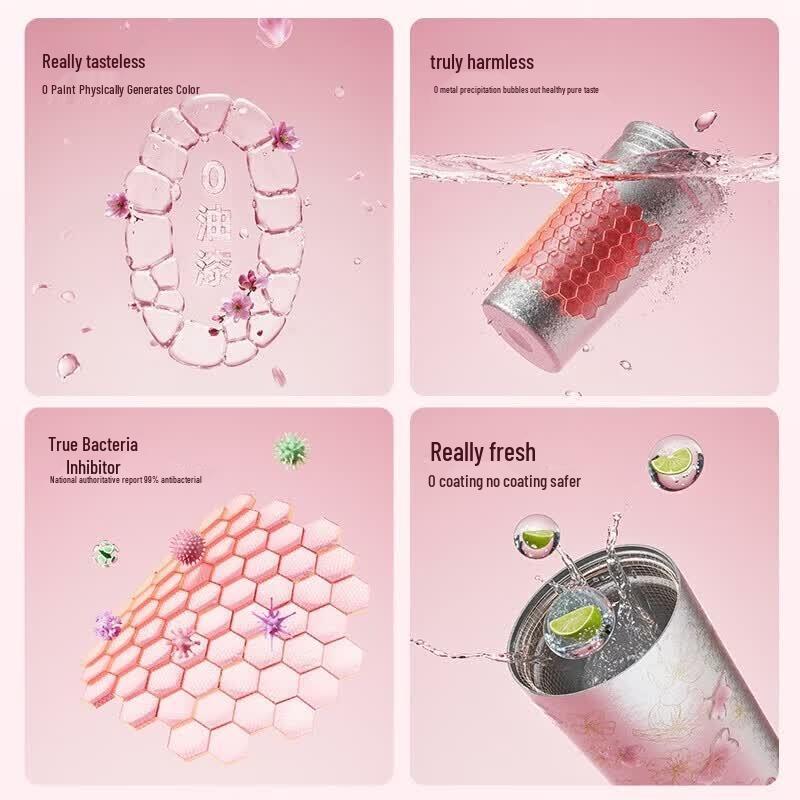 Бутылка для напитков Germ 500 мл, двойные стенки, из чистого титана