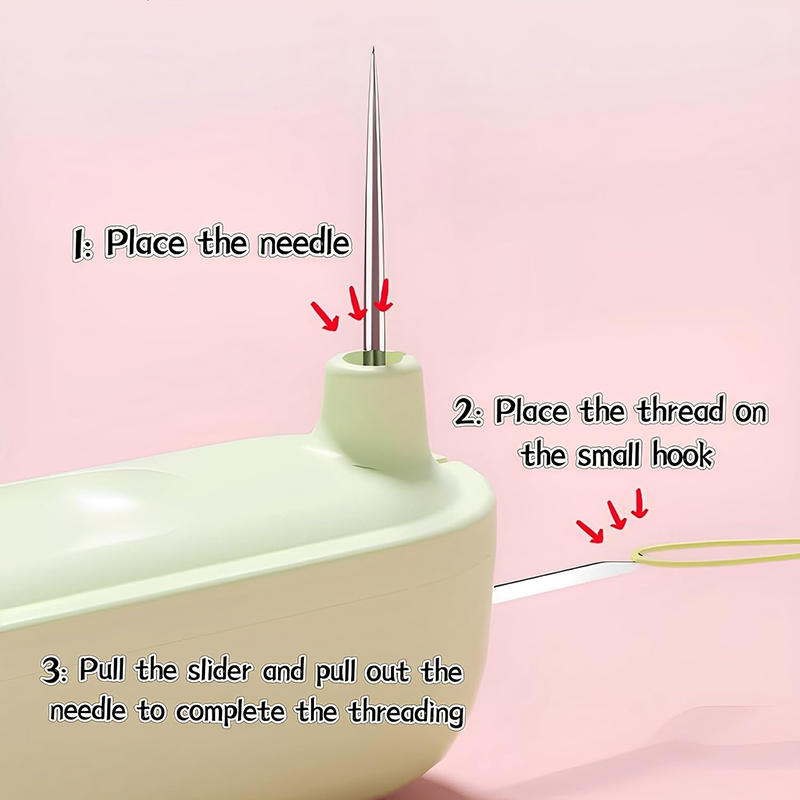 Двойной нитевдеватель и вспарыватель швов 2 в 1 устройство для удаления нити Портативный нитевдеватель 2 в 1 многофункциональный швейный инструмент